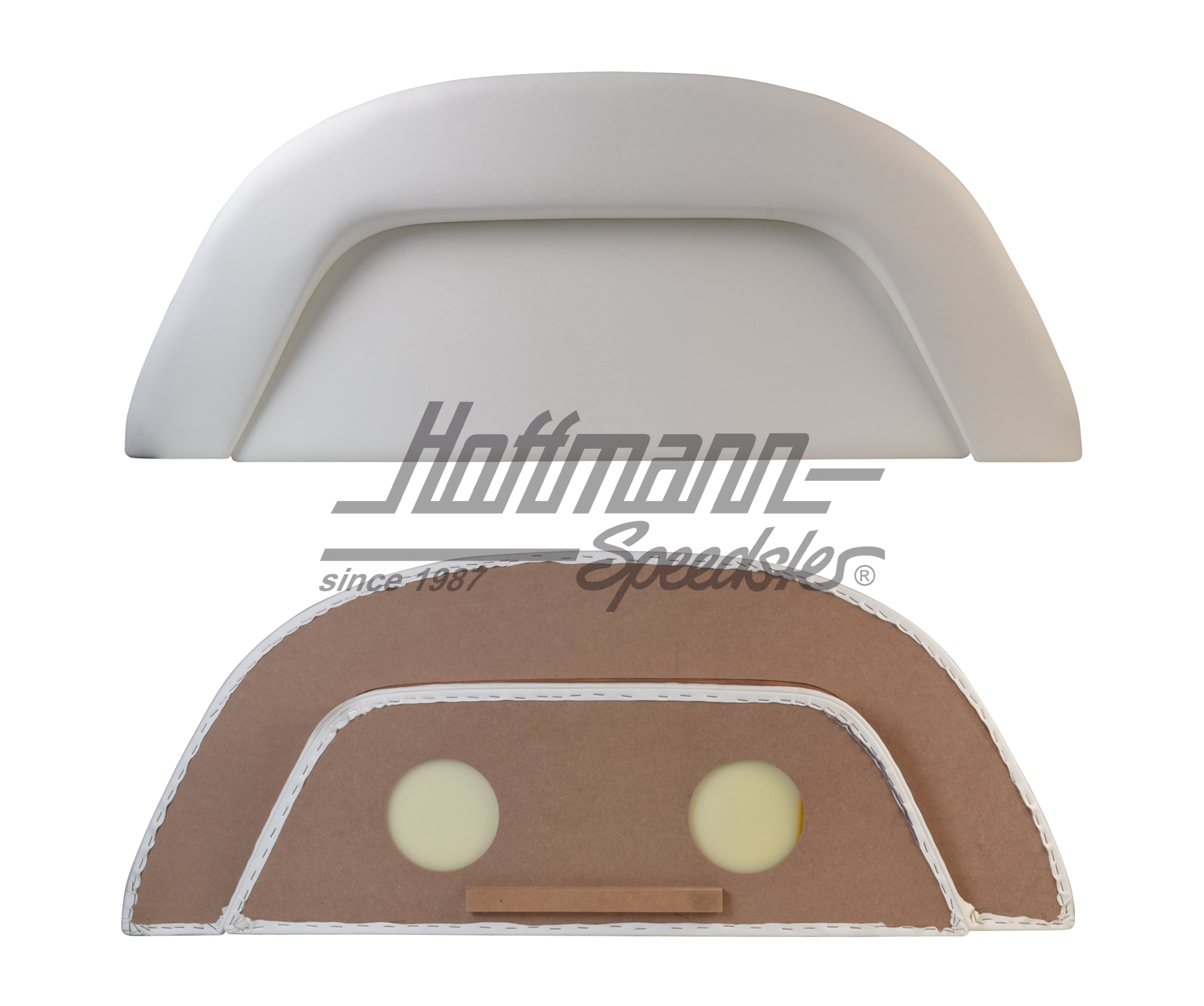 Hutablage, Kunstleder, Limousine, weiß