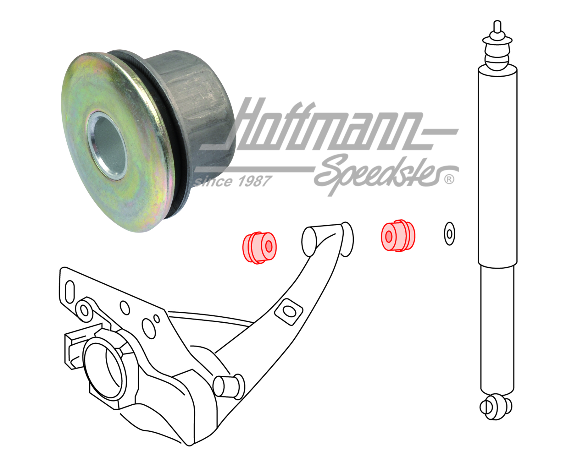 Lager, Achslenker, hinten, 911, HD Lager, Achslenker, hinten, 911, HD