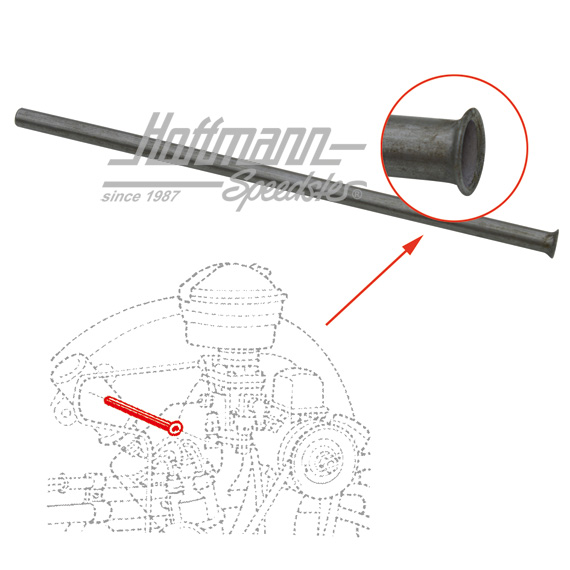 Gaszug-Führungsrohr/Gebläsekasten, 1.66- Gaszug-Führungsrohr/Gebläsekasten, 1.66-