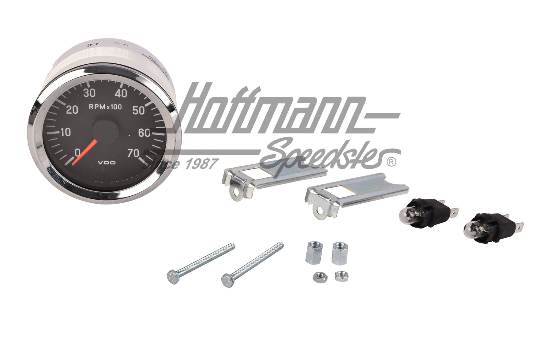 Drehzahlmesser, "Cockpit international", 80mm, Chrom Drehzahlmesser, "Cockpit international", 80mm, Chrom