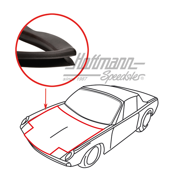 Fronthaubendichtung, Porsche 914
