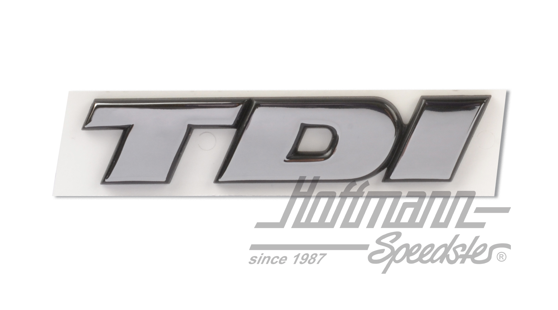 Schriftzug, hinten, TDI, silber
