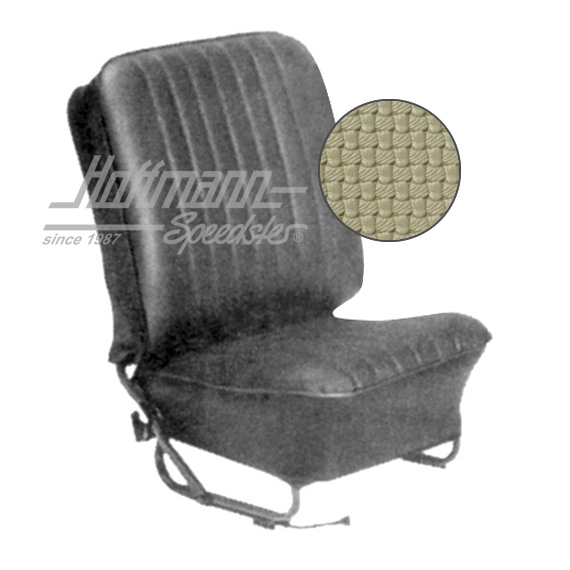 Sitzbezüge, Cabrio, 57-64, Korbmuster, beige