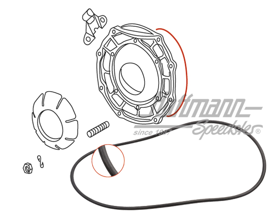 Dichtring, Lagerdeckel, Getriebe, 65-