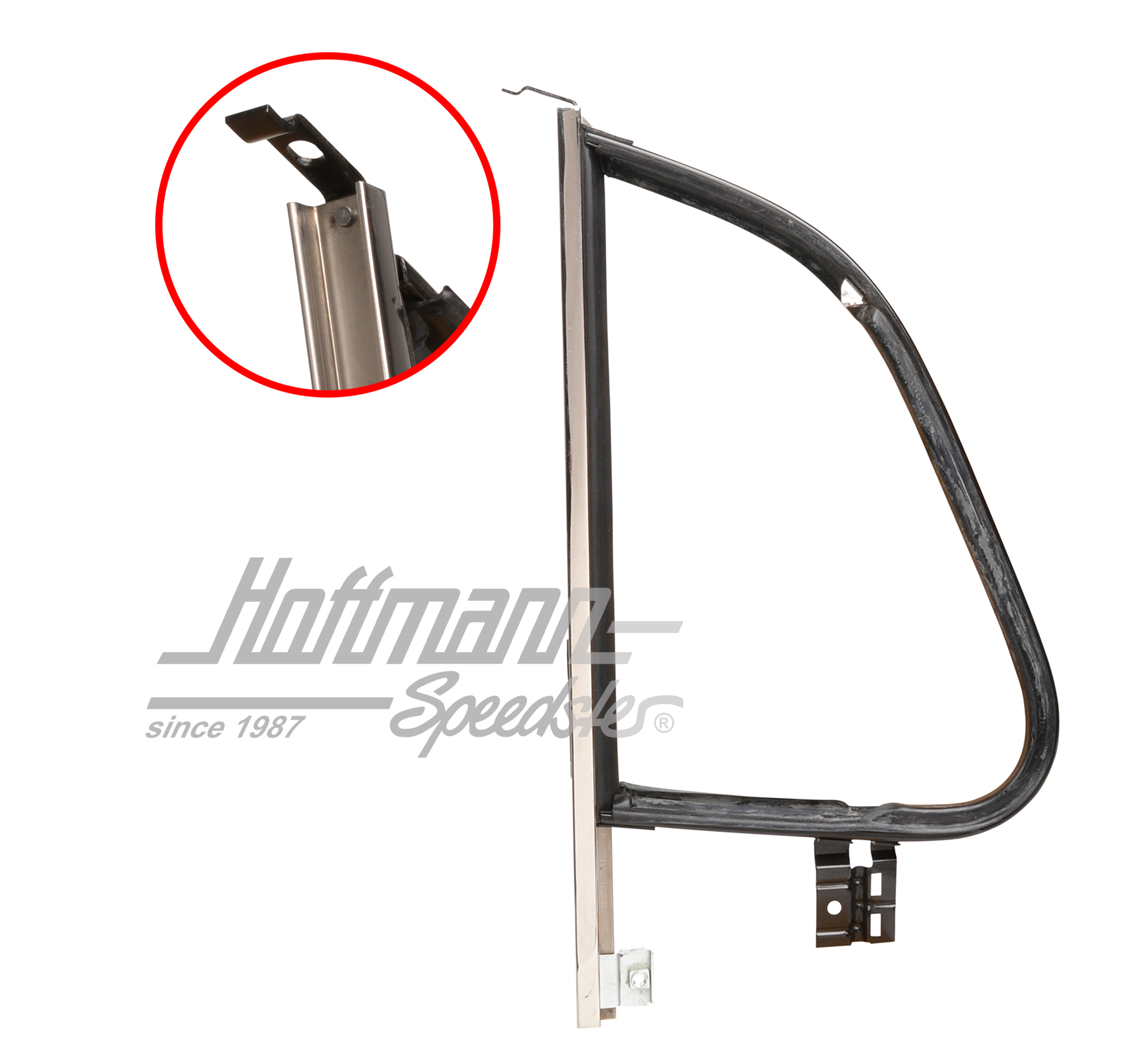 Drehfensterrahmen, 8.67-, rechts, Chrom Drehfensterrahmen, 8.67-, rechts, Chrom