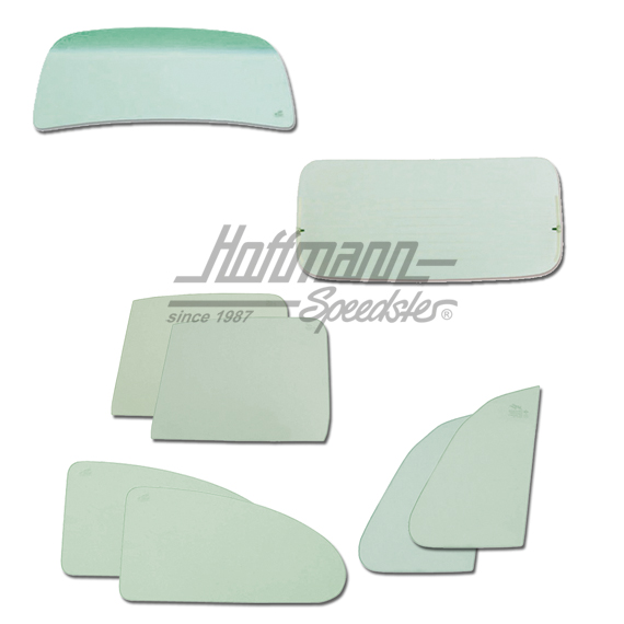 Komplettverglasung, Lim., 8.71-, grün/Grünkeil Komplettverglasung, Lim., 8.71-, grün/Grünkeil