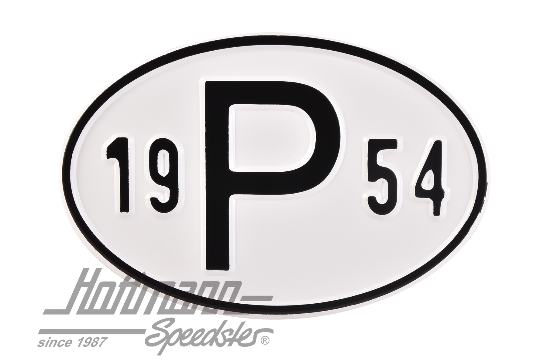 Nationalitätsschild "P", "1954", Alu