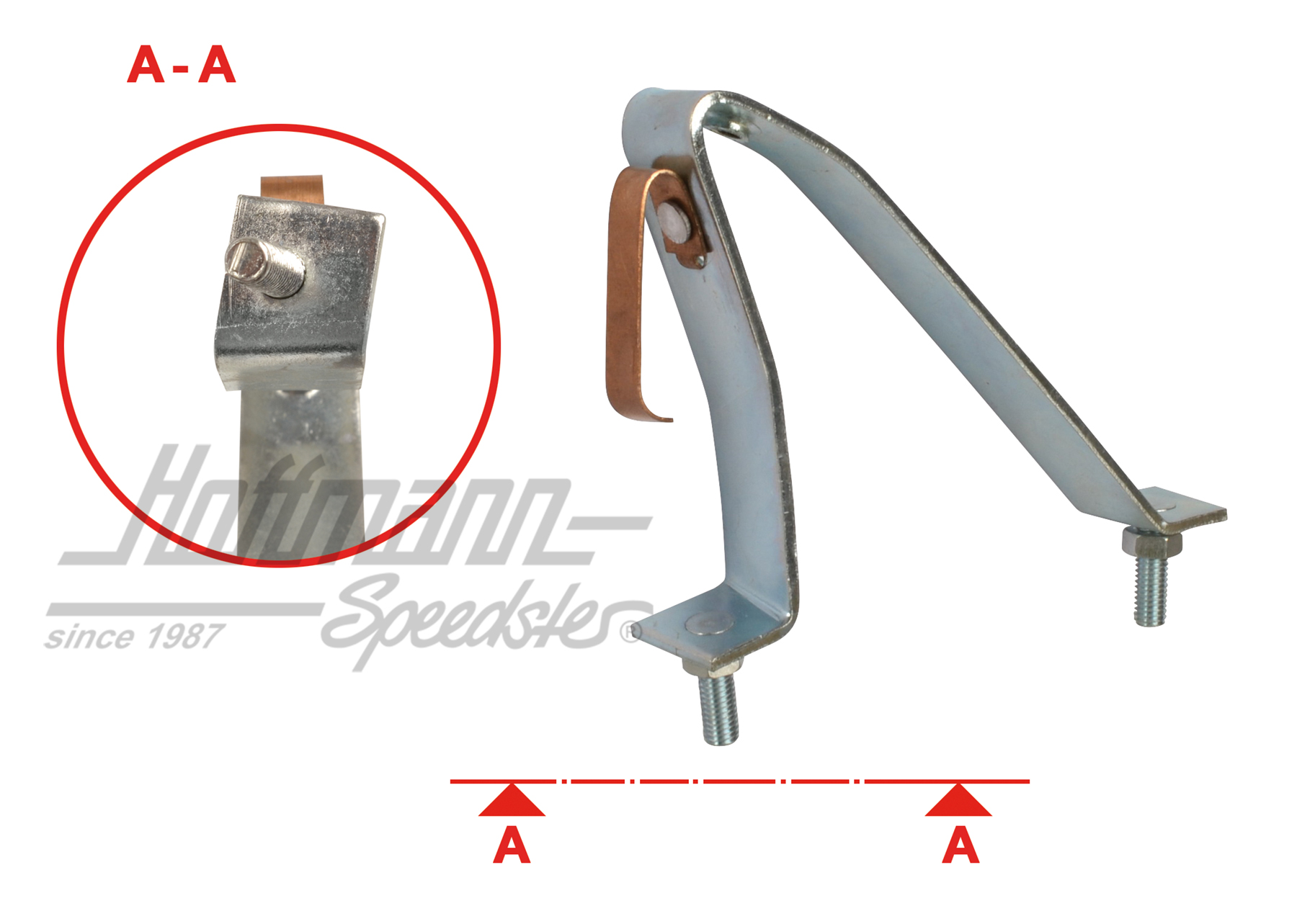 Halter, Rückleuchtengehäuse, 55-61, re. Halter, Rückleuchtengehäuse, 55-61, re.