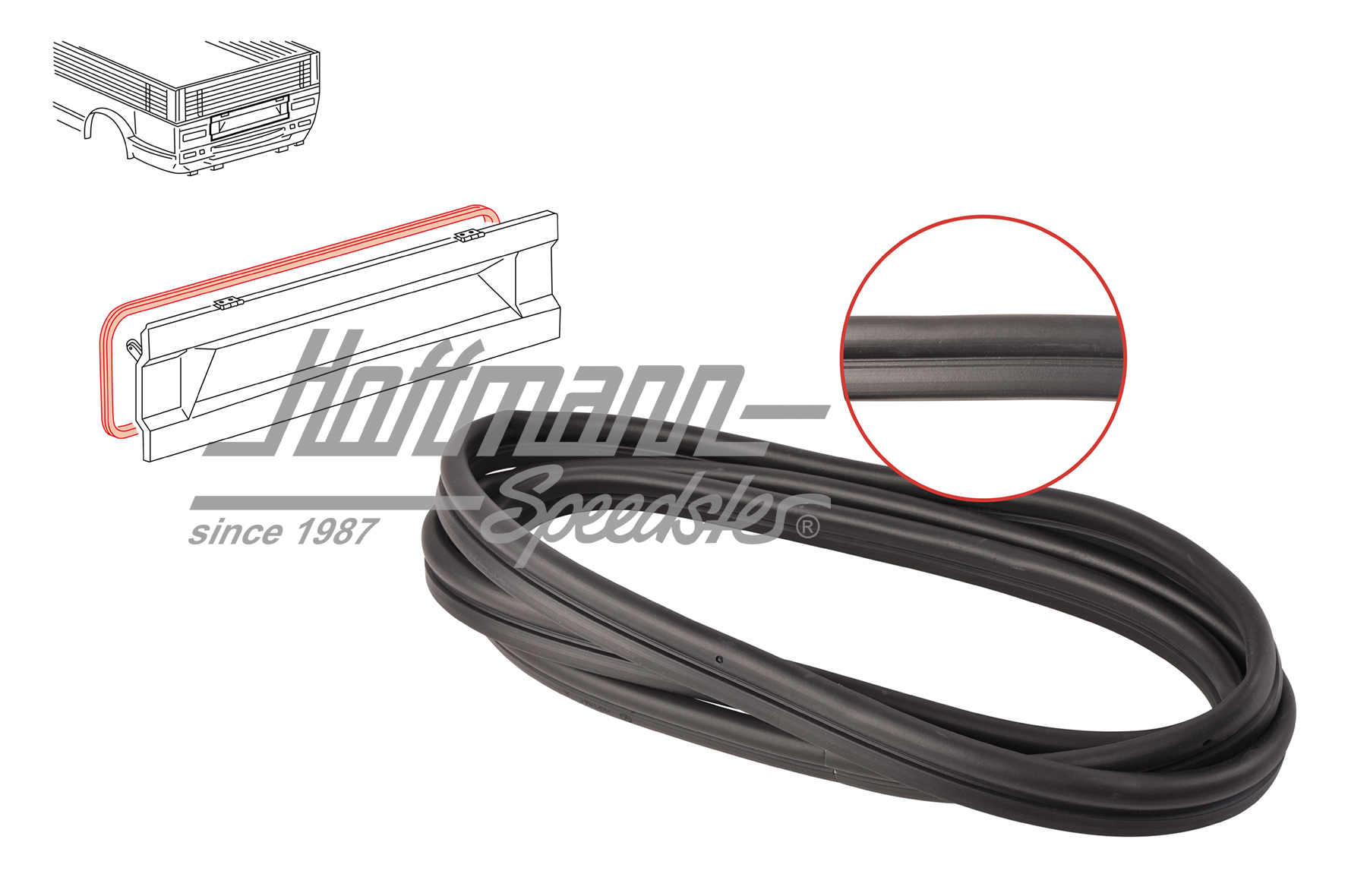 Motorklappendichtung, Pritsche und Doka