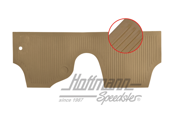 Gummimatte, Spritzwand, -7.59, braun