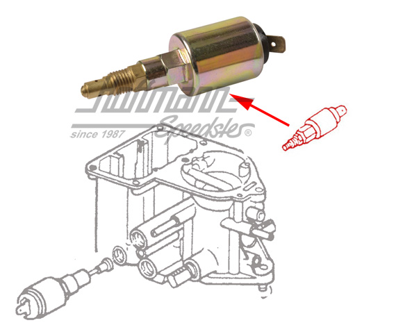 Leerlaufdüse, elektr., G55/12V, -1.6, 8.60-