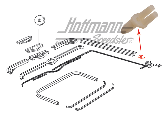 Halter, Führungsschiene, SSD, Käfer/Bus