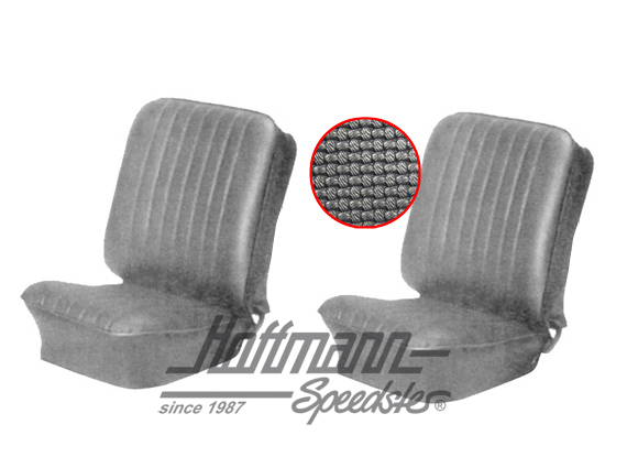 Sitzbezüge, Karmann, vorne,55-60,schwarz