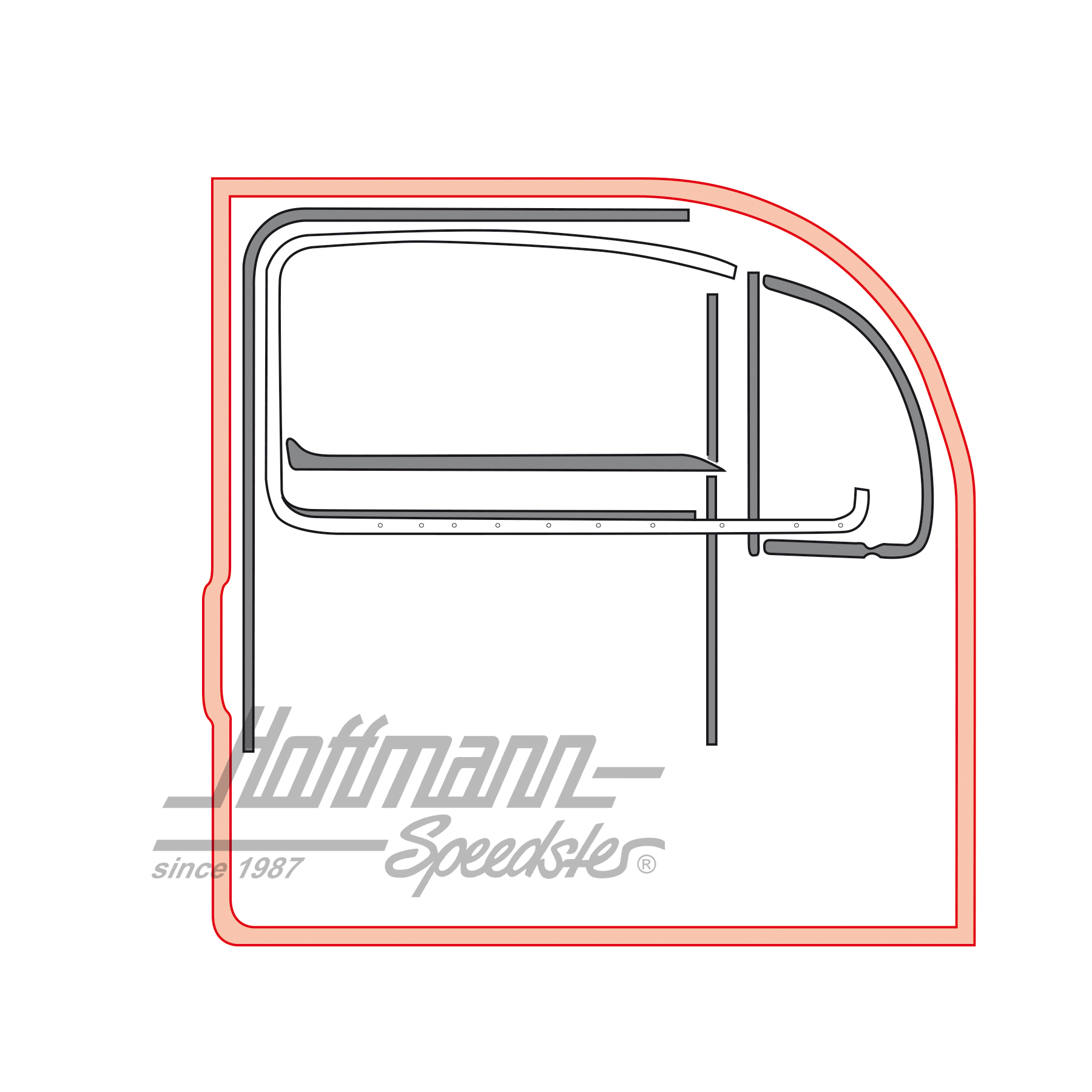 Türdichtung, Limousine, 8.66-, rechts Türdichtung, Limousine, 8.66-, rechts