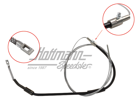 Handbremsseil, Bus T1, 55-59, 3168mm