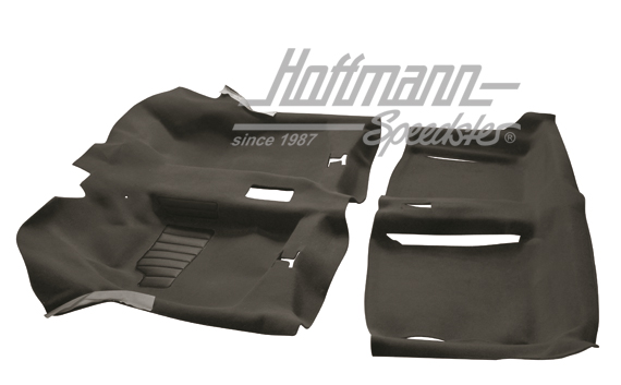 Teppichsatz, Golf 1 Cabrio, schwarz Teppichsatz, Golf 1 Cabrio, schwarz