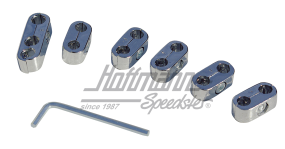 Zündkabelklemmensatz, Chrom Zündkabelklemmensatz, Chrom