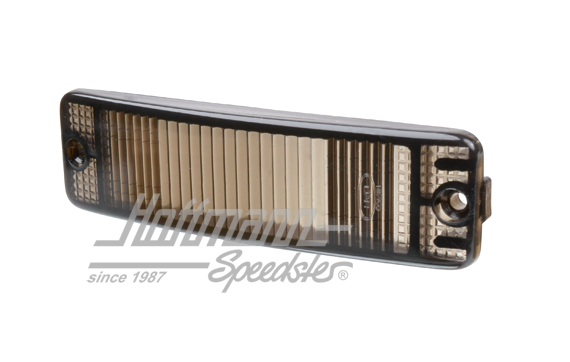 Blinkerglas, gewölbt, schwarz Blinkerglas, gewölbt, schwarz