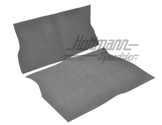 Kofferraumteppich, Golf 1 Cabrio, grau Kofferraumteppich, Golf 1 Cabrio, grau