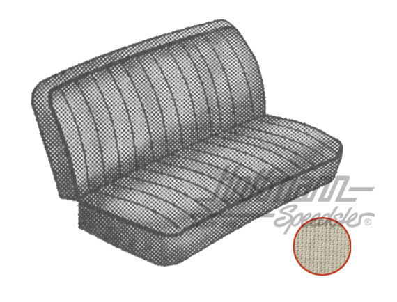 Sitzbezüge, Mittelbank 3/4, 67-73, altweiß Sitzbezüge, Mittelbank 3/4, 67-73, altweiß