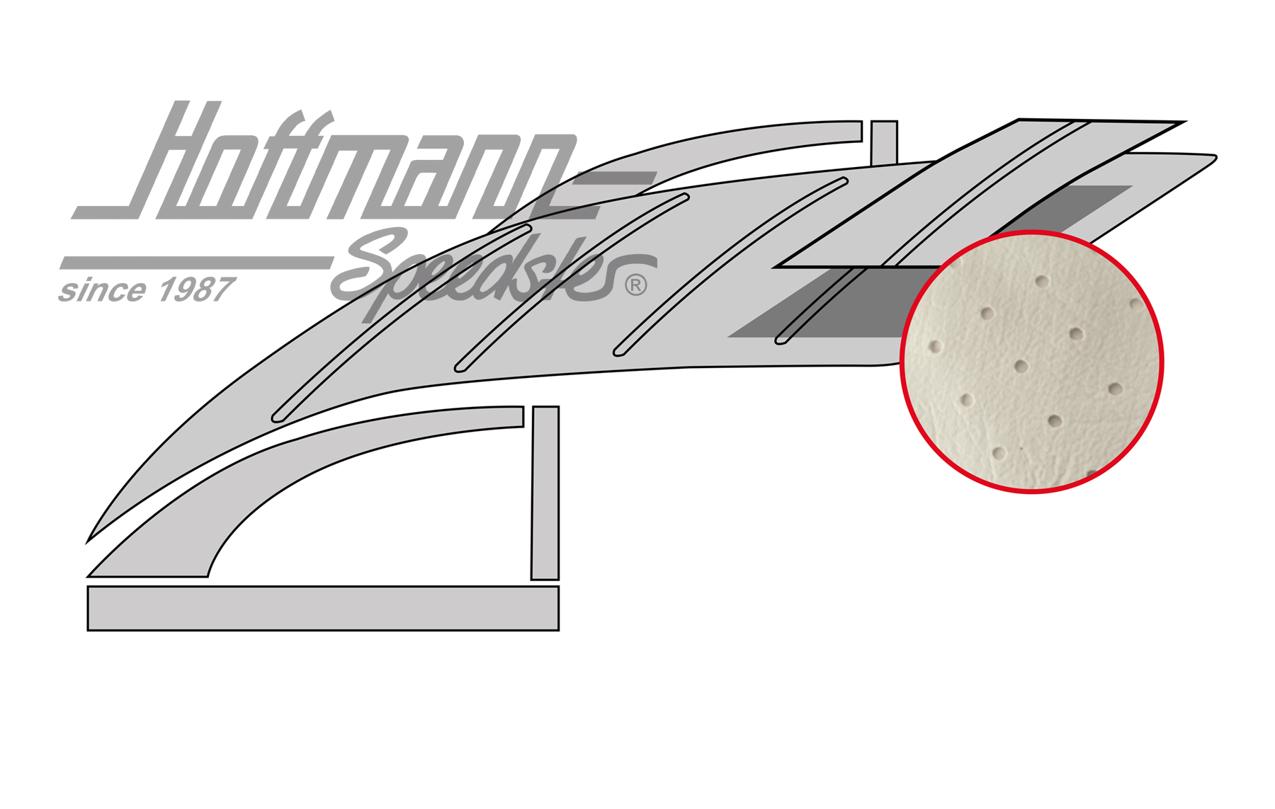 Himmel, Fließh., SSD, perforiert,altweiß Himmel, Fließh., SSD, perforiert,altweiß