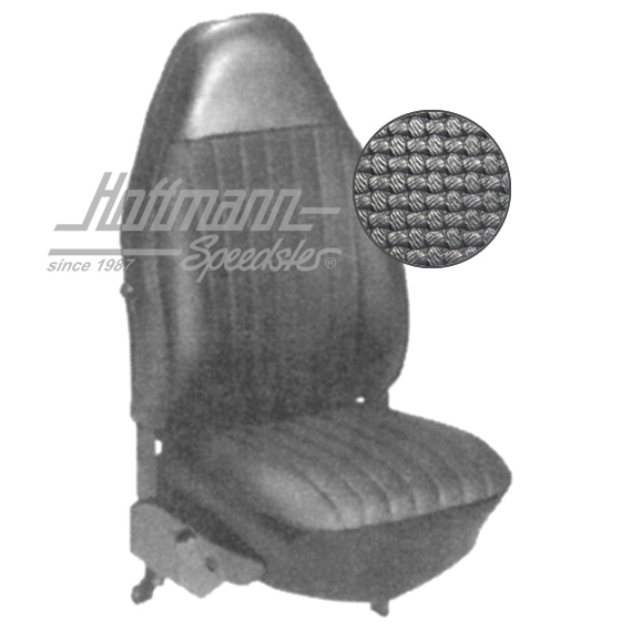 Sitzbezüge, Limousine, 8.72-7.73, Korbmuster, schwarz