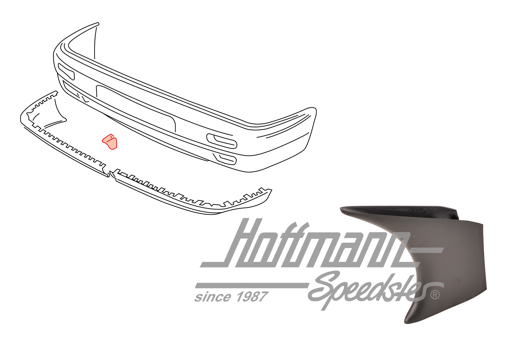 Abdeckung, Lufteinlass, Stoßstange breit Abdeckung, Lufteinlass, Stoßstange breit