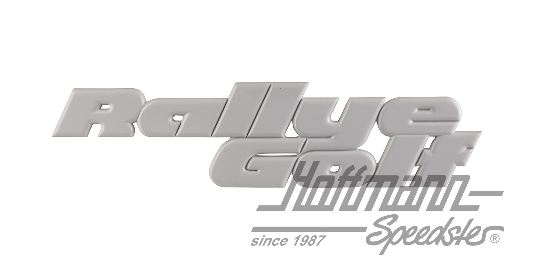 Schriftzug, Rallye Golf, hinten