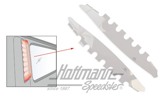 Lufthutzen, Bus T2, Airscoop Set, 67-71