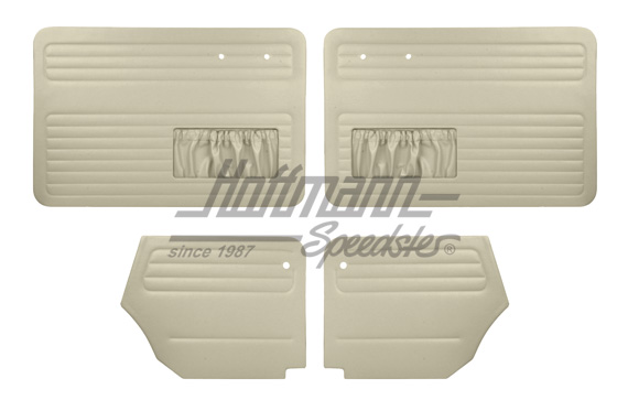 Tür- und Seitenverkleidungen, Cabrio, 64-66, altweiß Tür- und Seitenverkleidungen, Cabrio, 64-66, altweiß