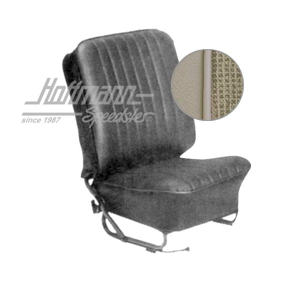 Sitzbezüge, Limousine, 57-64, Meshmuster, altweiß