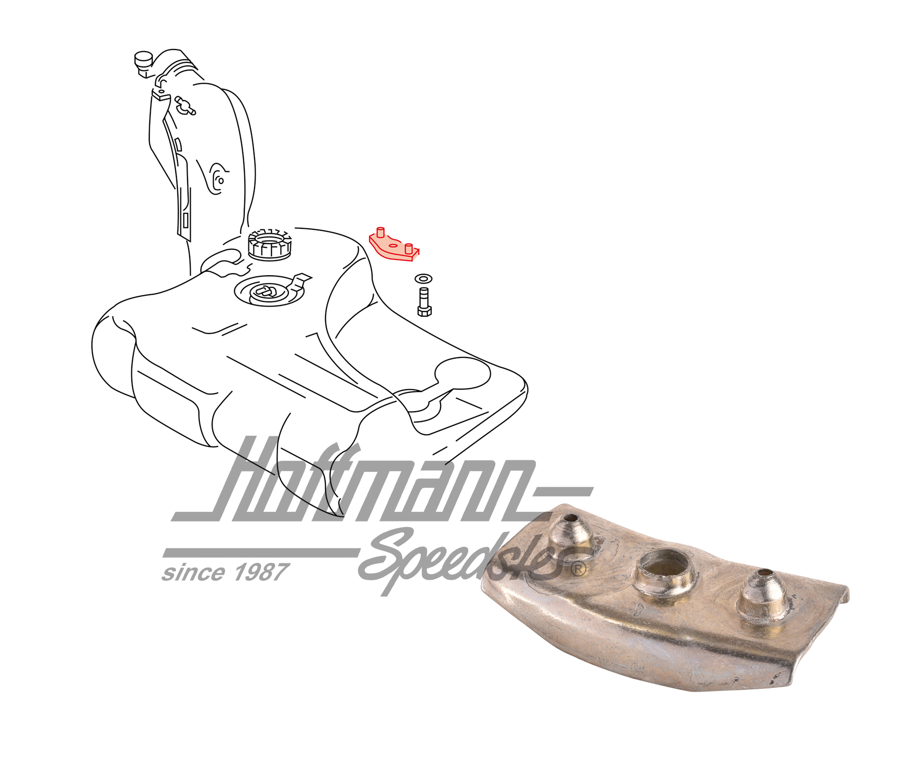 Halter, Spannbänder, Tank, Golf 2/3, NOS Halter, Spannbänder, Tank, Golf 2/3, NOS