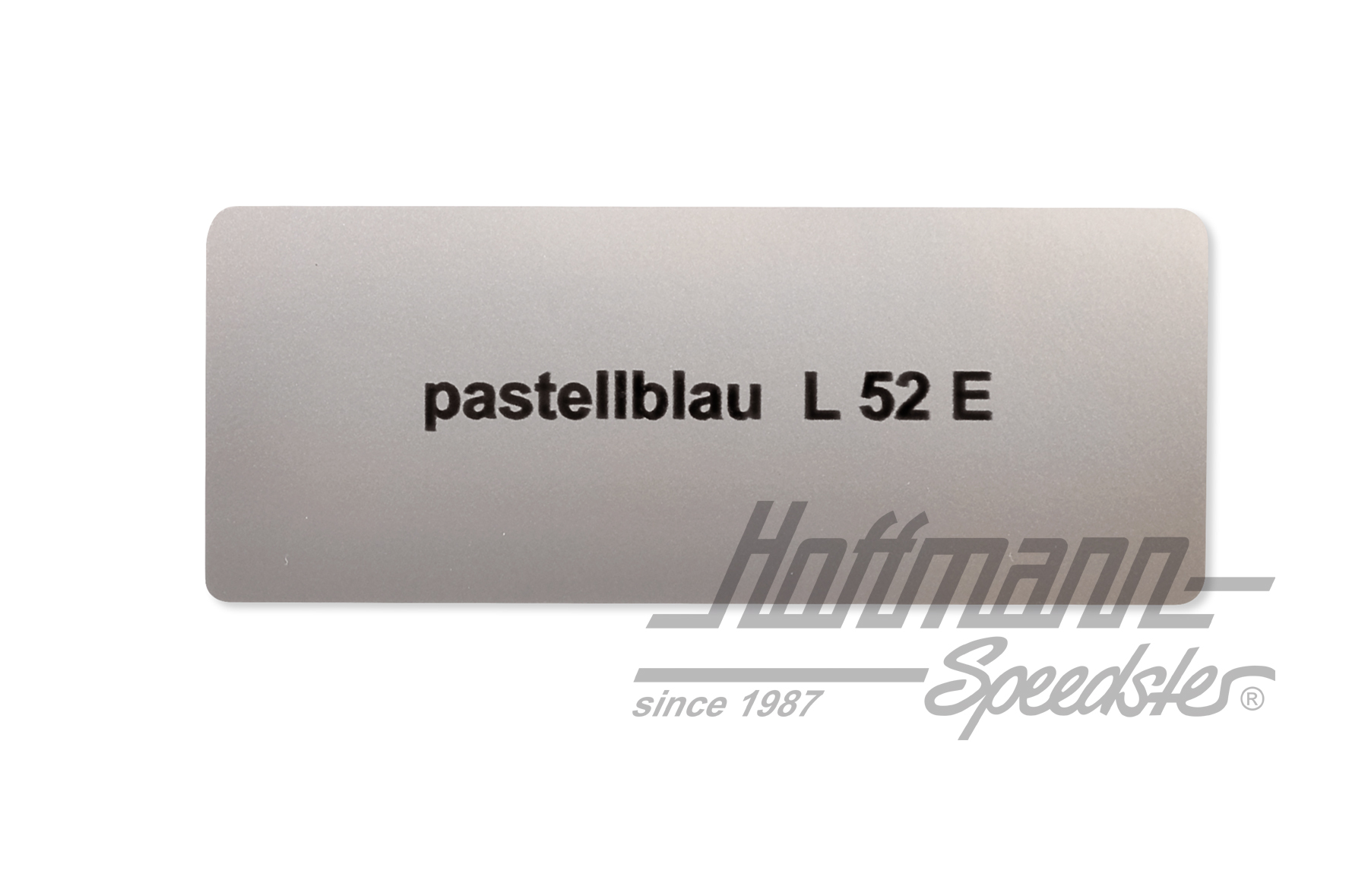 Aufkleber, Farbnummer L52E, pastellblau Aufkleber, Farbnummer L52E, pastellblau