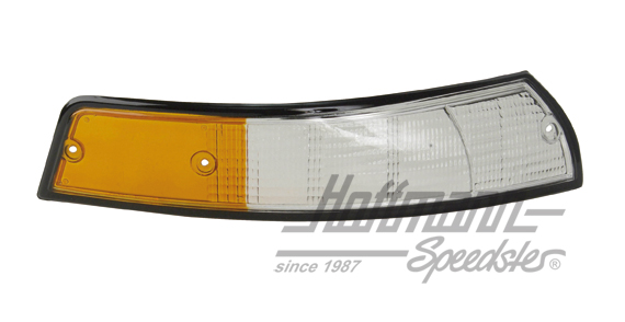 Blinkerglas, weiß/gelb/schw.,911,72-73,R