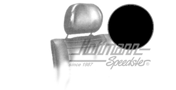 Kopfstützenbezüge, 8.75-, schwarz Kopfstützenbezüge, 8.75-, schwarz