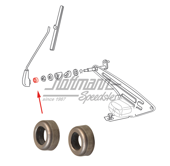 Wischerwellenabdeckung, -7.57, (Metall)