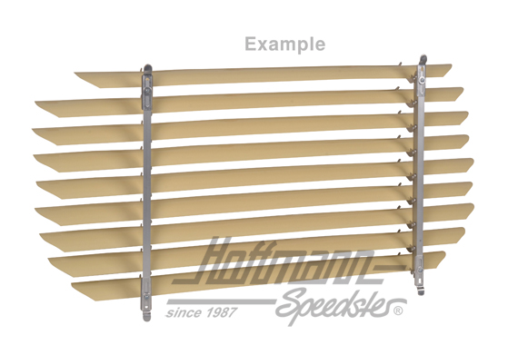 Heckfensterjalousie, Alu, beige, 53-57