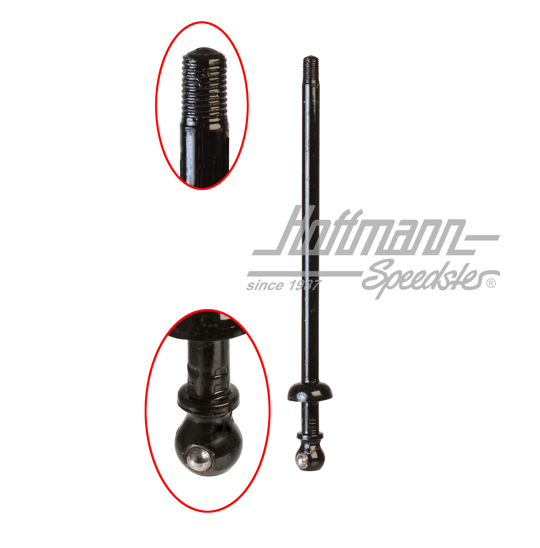 Schalthebel, 8.67-, schwarz, 290mm