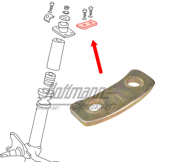Platte, Stützscheibe, oben, 911, 2-Loch Platte, Stützscheibe, oben, 911, 2-Loch