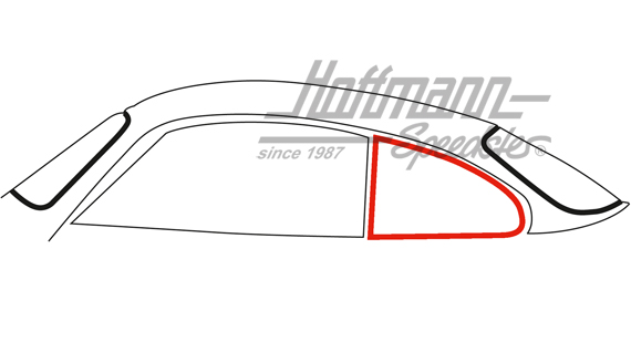 Dichtung, Ausstellfenster, 8.71-7.74 Dichtung, Ausstellfenster, 8.71-7.74
