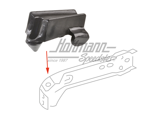 Distanzstück, Stoßstangenhalter,74-,re Distanzstück, Stoßstangenhalter,74-,re