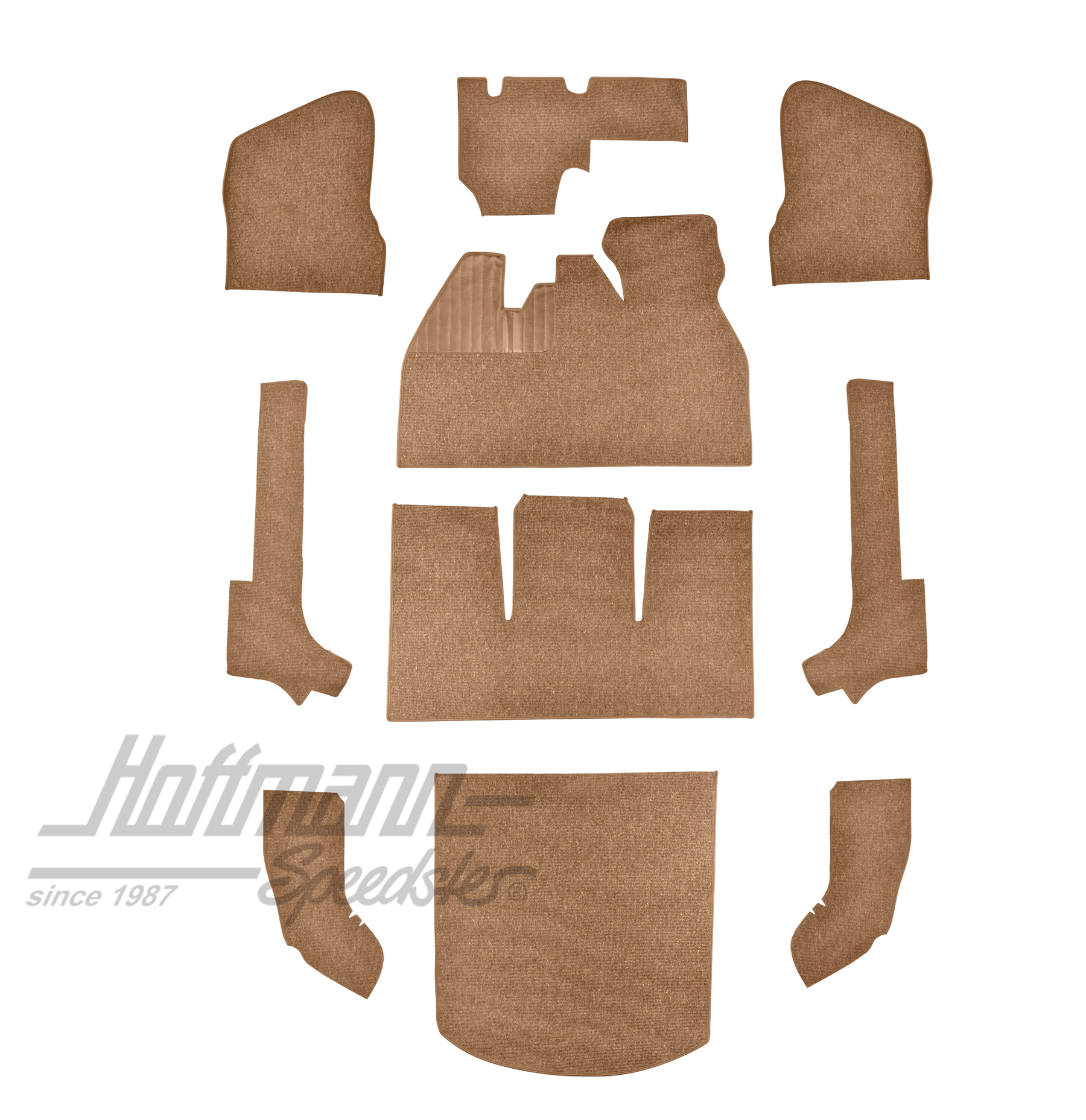 Teppichsatz, Cabrio, 56-64, Haargarn, beige
