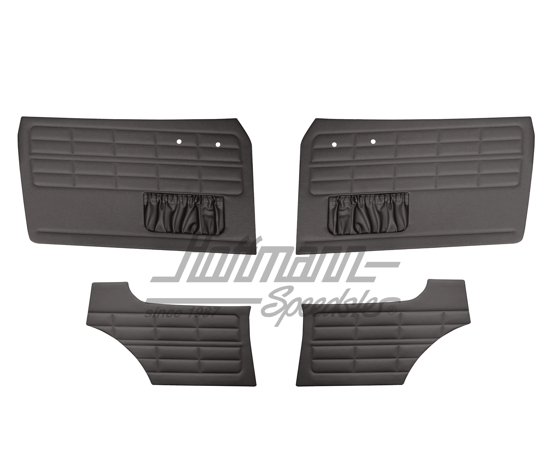 Tür- und Seitenverkleidungen, Karmann Coupé, -7.63, schwarz Tür- und Seitenverkleidungen, Karmann Coupé, -7.63, schwarz