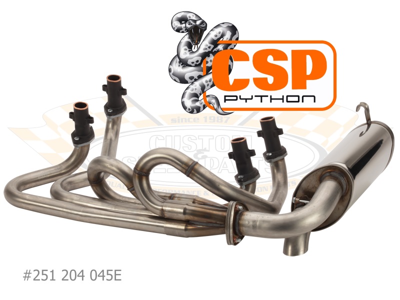 Auspuffanlage Python, Typ4 -78 in Typ1, 42mm Edelstahl Auspuffanlage Python, Typ4 -78 in Typ1, 42mm Edelstahl