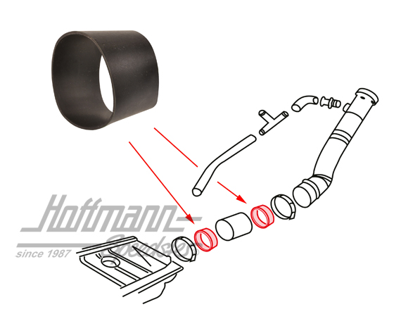 Dichtung, Einfüllstutzenschlauch, 5.68- Dichtung, Einfüllstutzenschlauch, 5.68-