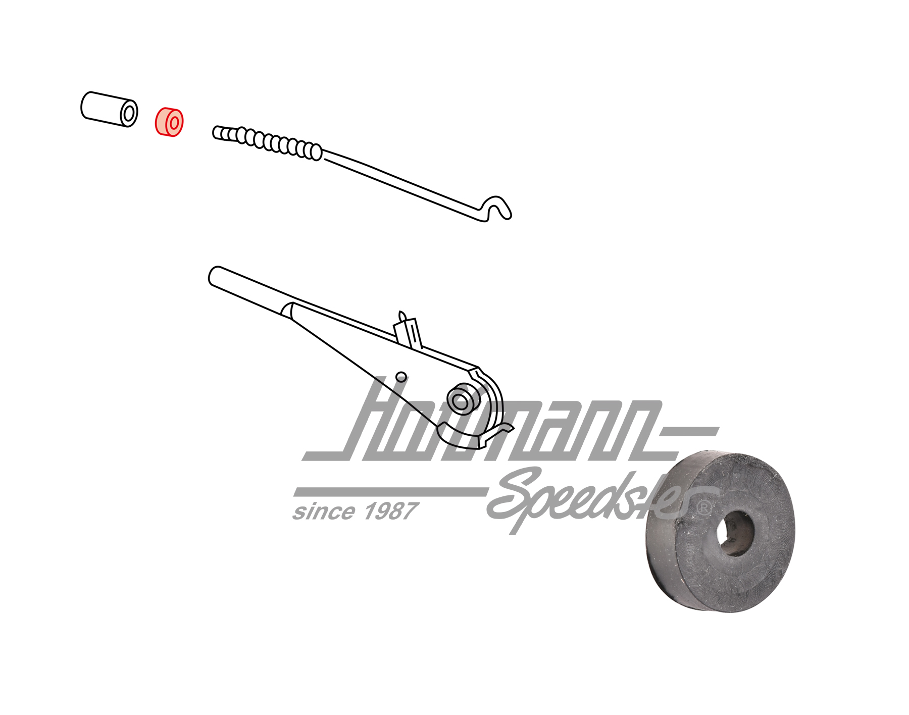Gummischeibe, Knopf, Handbremshebel Gummischeibe, Knopf, Handbremshebel