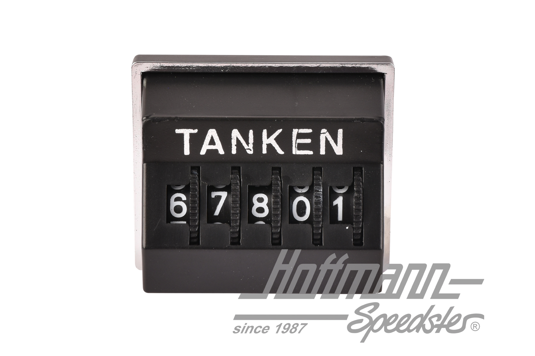Tageskilometerzähler, "Tanken", schwarz